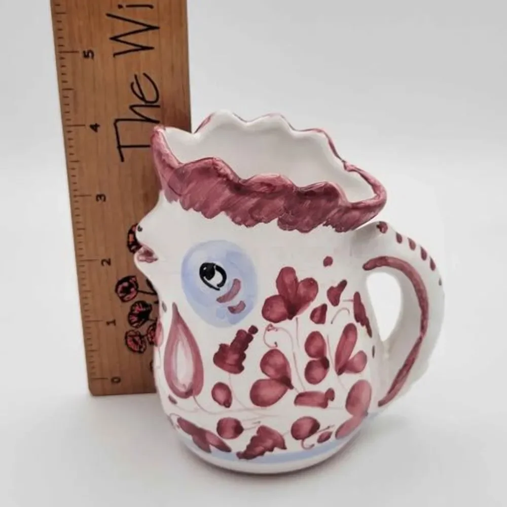 Italian Pottery Chicken Creamer